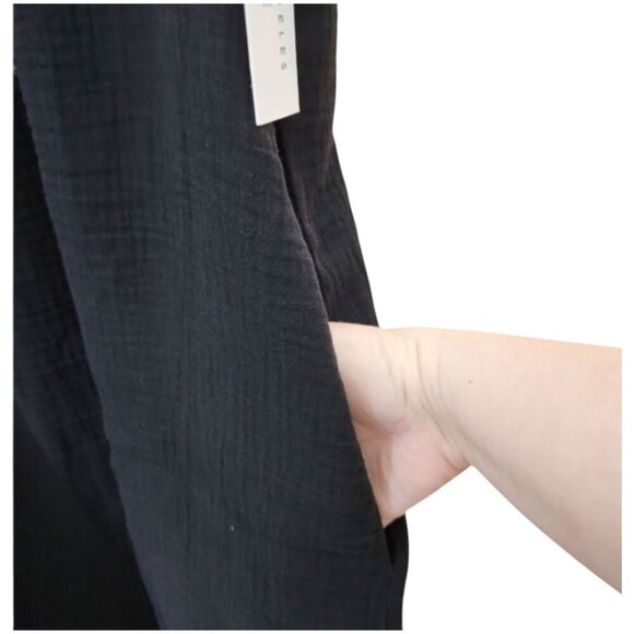 Sol Angeles Gauzy Maxi Dress Black Size Medium/Large NWT $128 MSRP - Picture 5 of 8